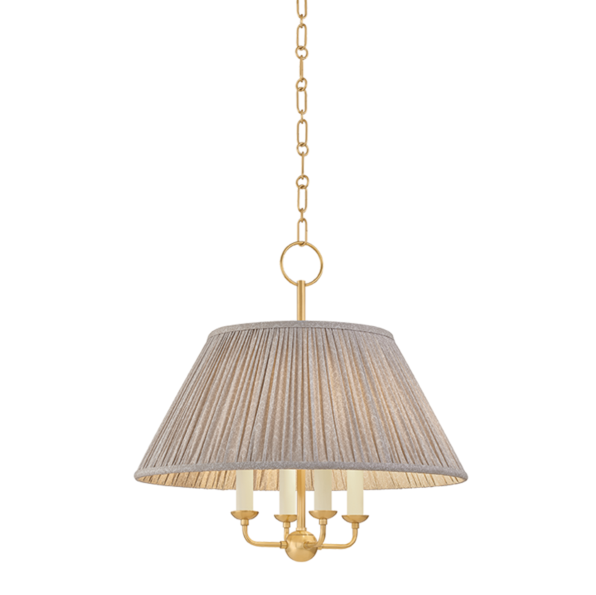 Antonia 4 Chandelier | AGED BRASS