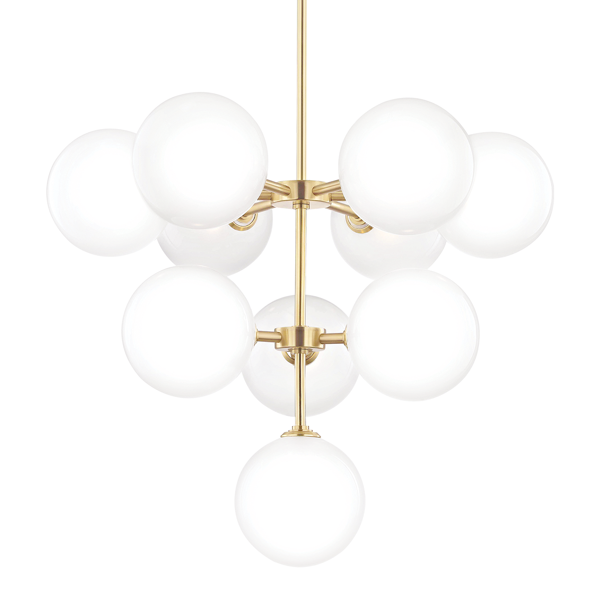 Ashleigh 10 Chandelier | AGED BRASS