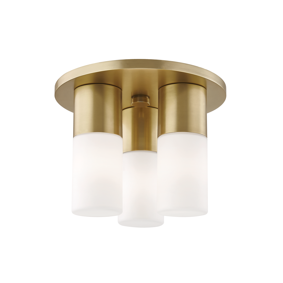 Lola 3 Flush Mount | AGED BRASS