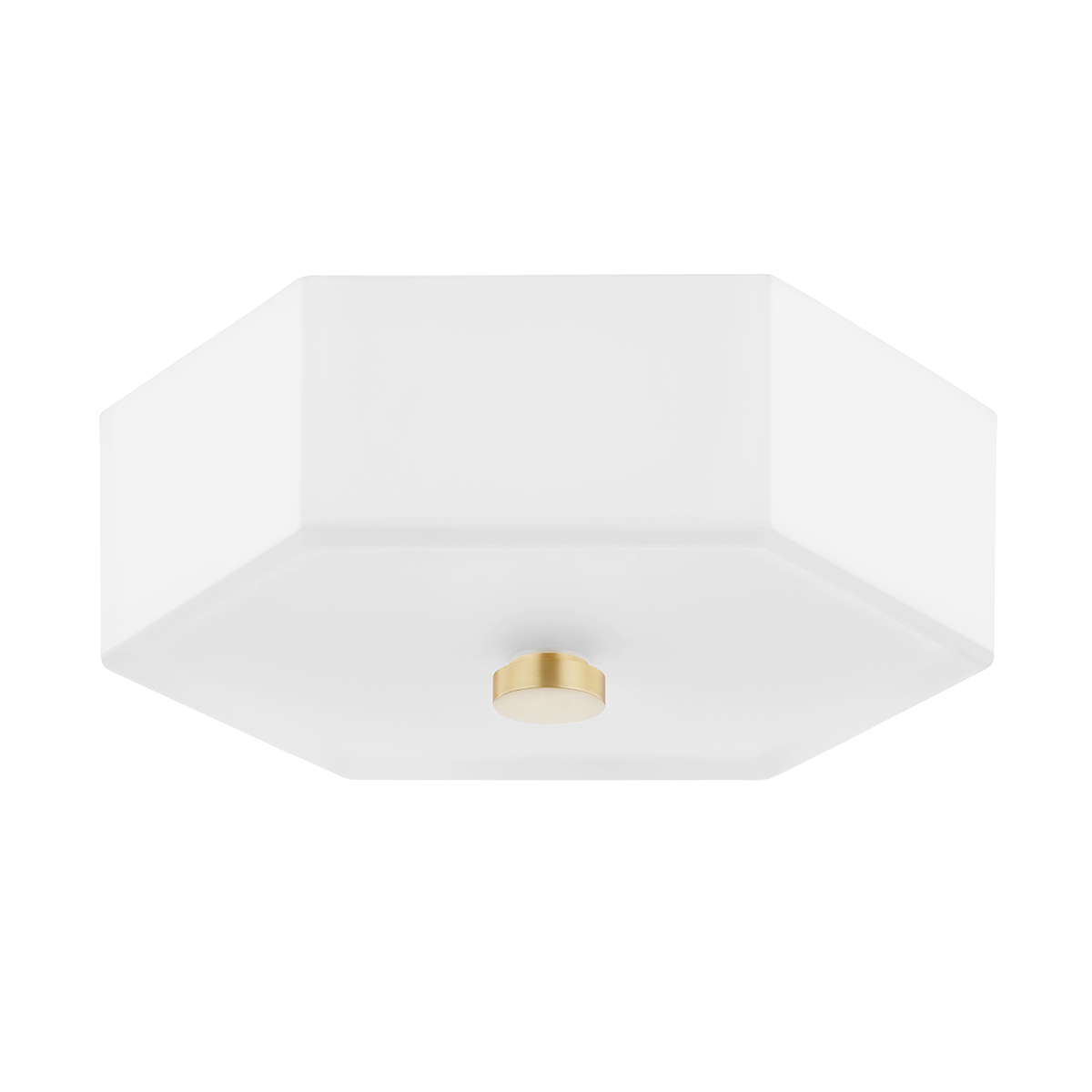 Lizzie 2 Flush Mount | AGED BRASS & POLISHED NICKEL