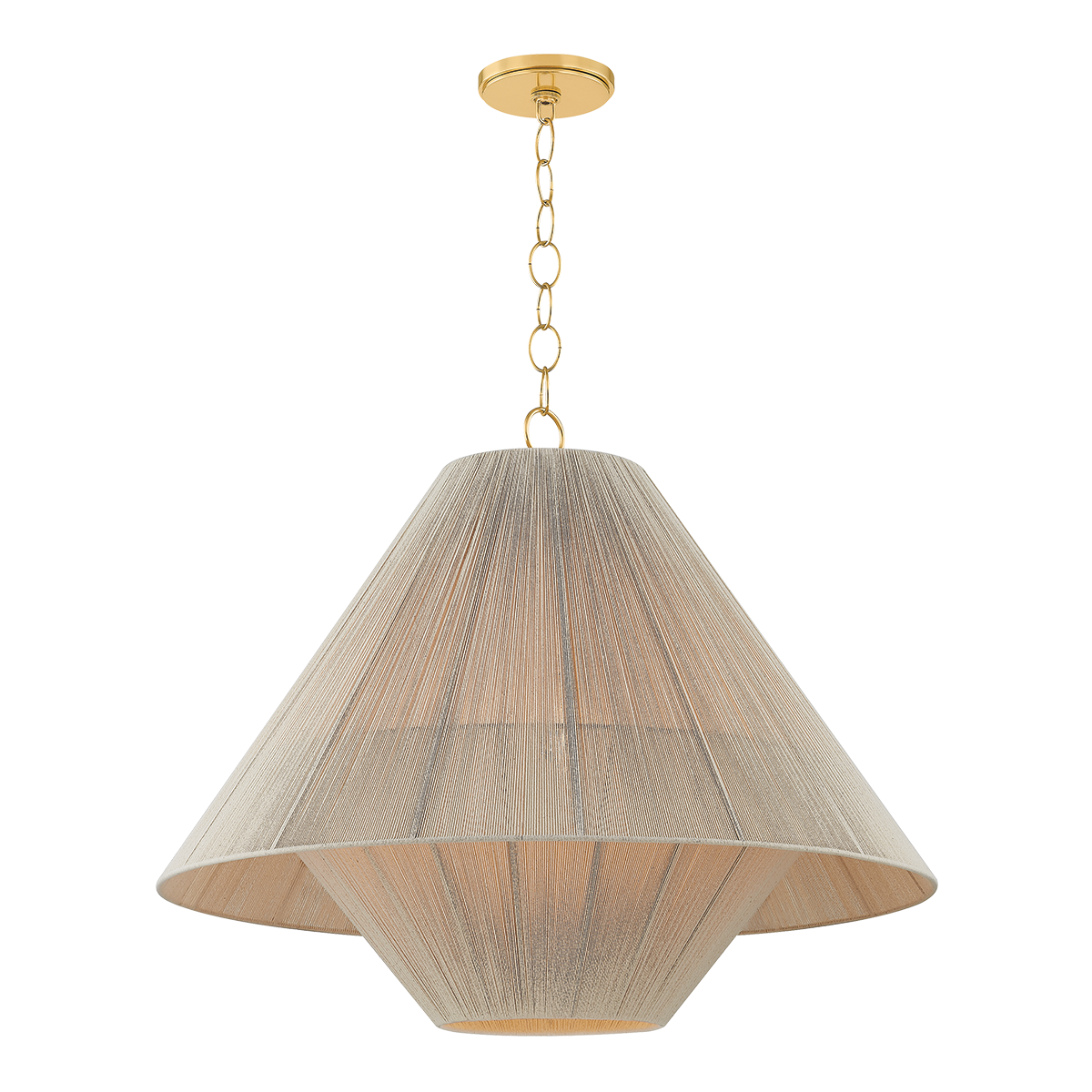 Eleanor 1-Light Pendant, Aged Brass
