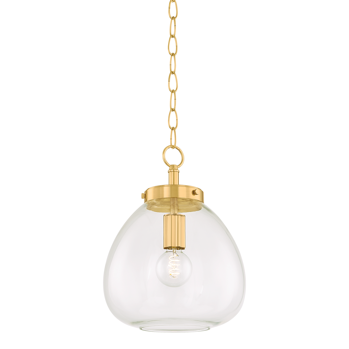 Della 1 Pendant | AGED BRASS