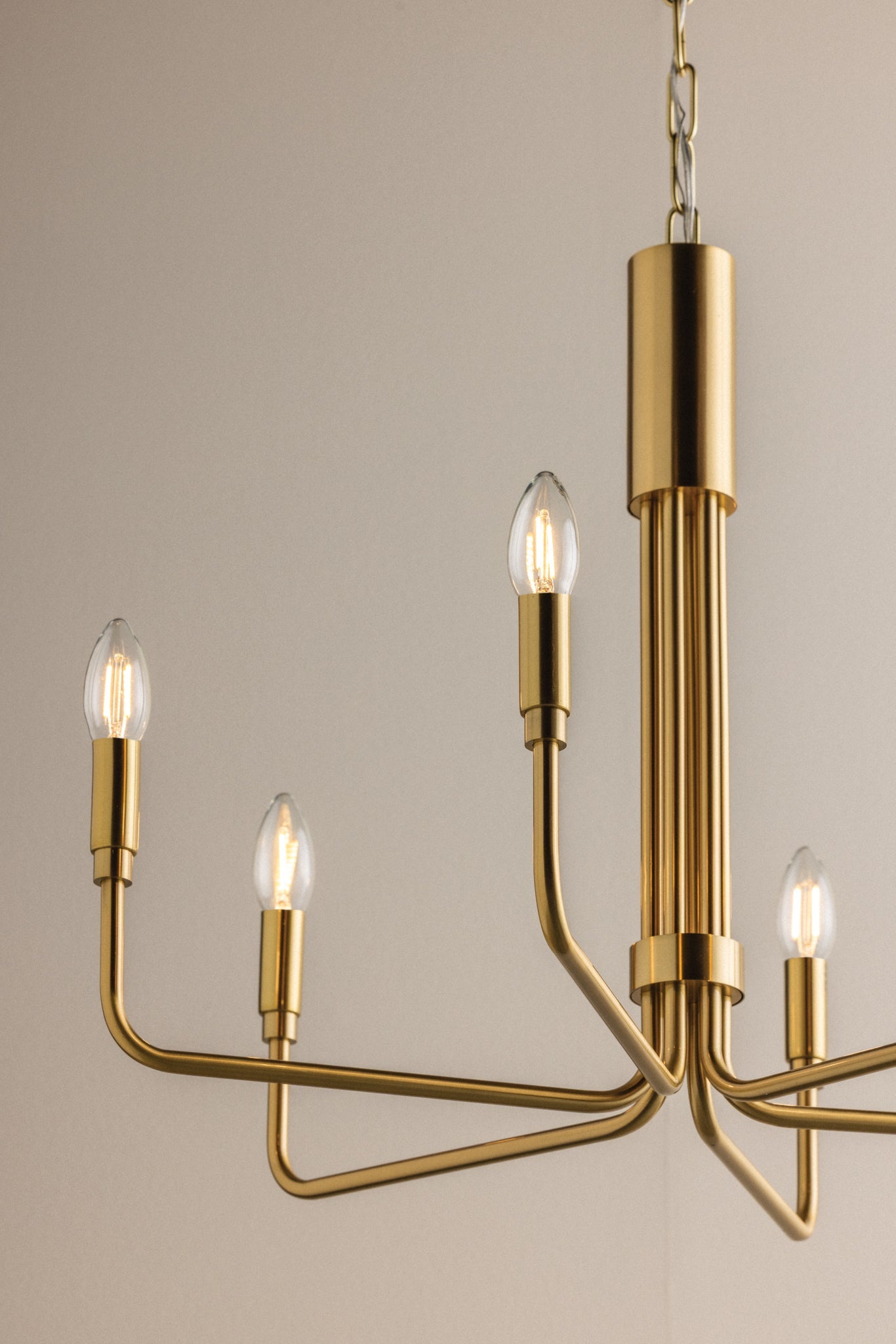 Brigitte 6 Chandelier | AGED BRASS