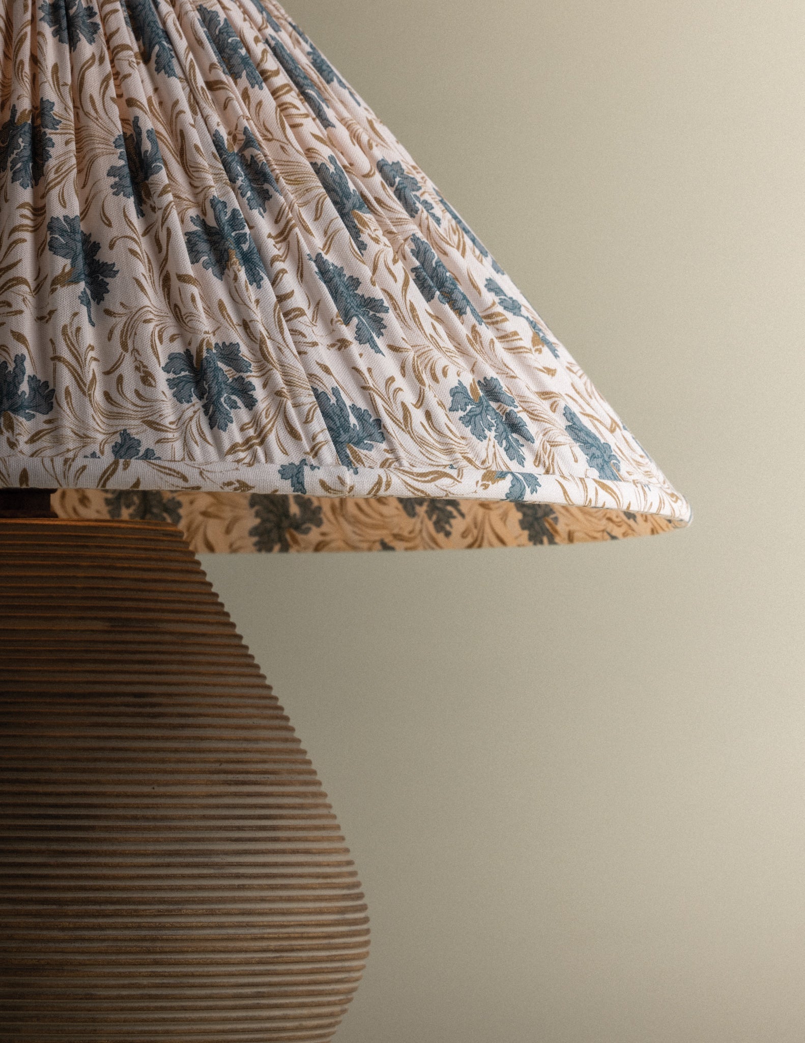 Calabria Table Lamp With Bloom Slate Shade