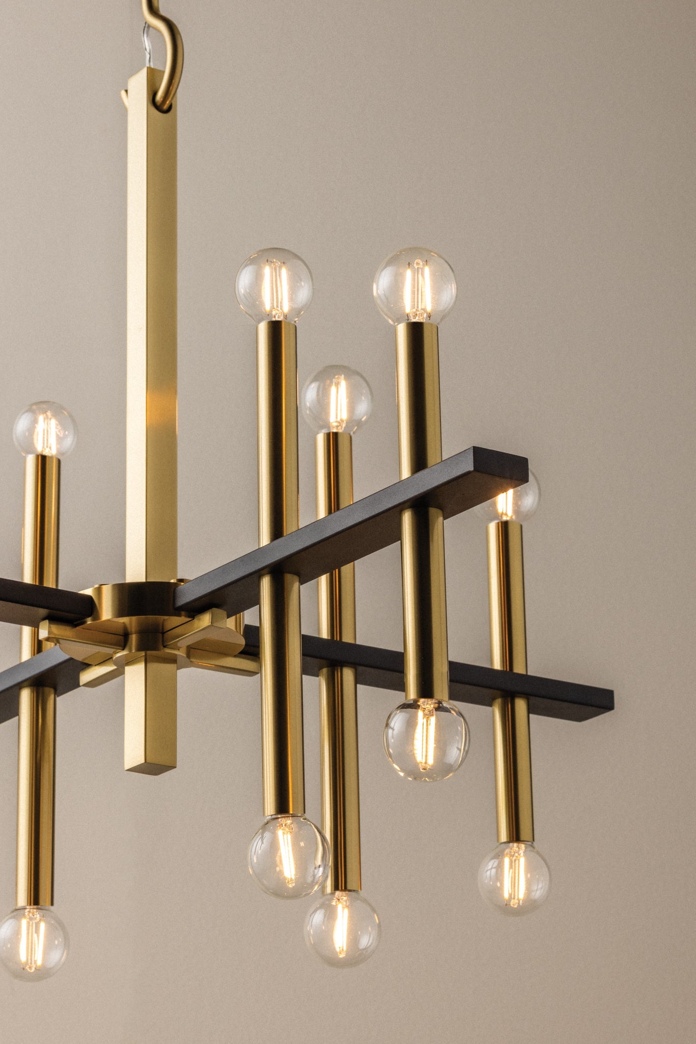 Colette 16 Chandelier | AGED BRASS & BLACK