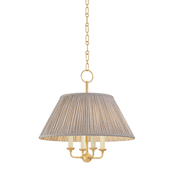Antonia 4 Chandelier | AGED BRASS