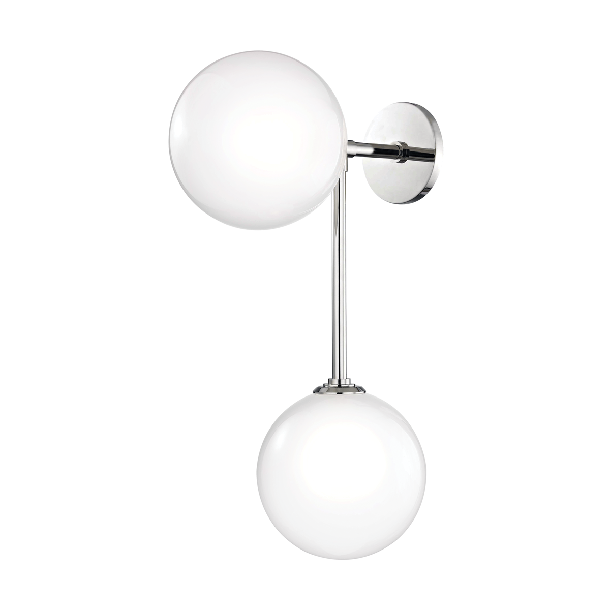 Ashleigh 2 Wall Sconce | POLISHED NICKEL