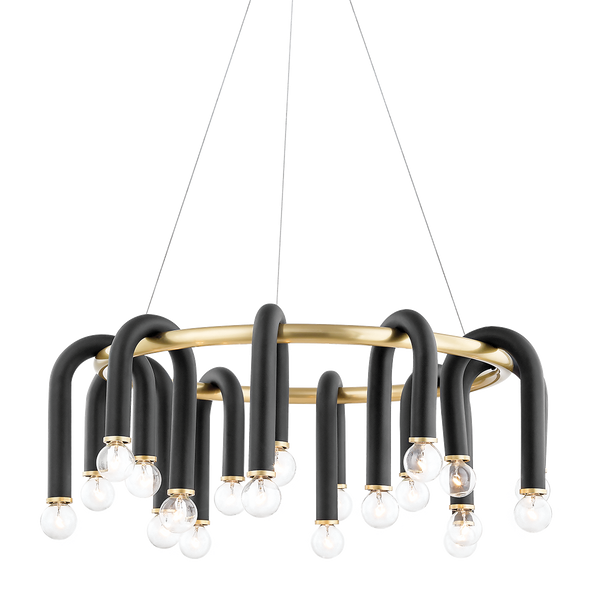 まみ　803530ホワイトカラー Murano Chandelier - 52 tubes - Transparent - Cherry Vintage
