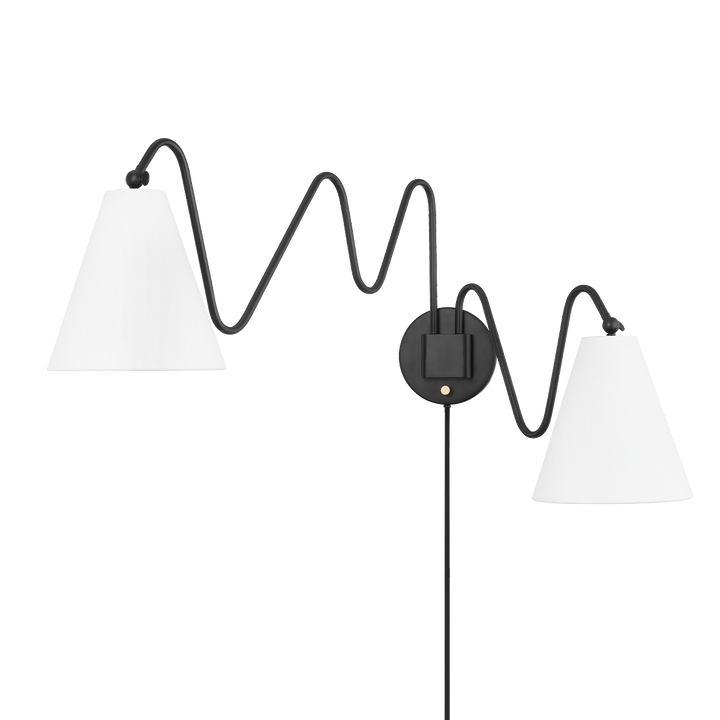 Onda 2 Plug-in Sconce | SOFT BLACK Onda 2 Plug-in Sconce | SOFT BLACK