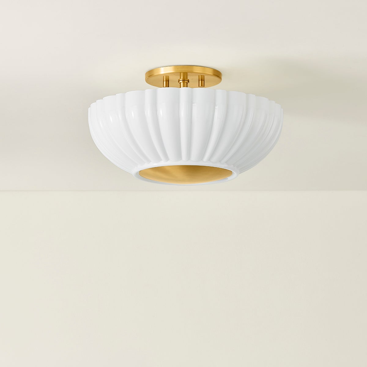 Anne 2 Flush Mount | AGED BRASS