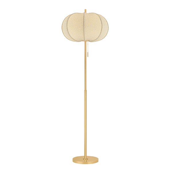 Alexandra 1 Floor Lamp | AGED BRASS