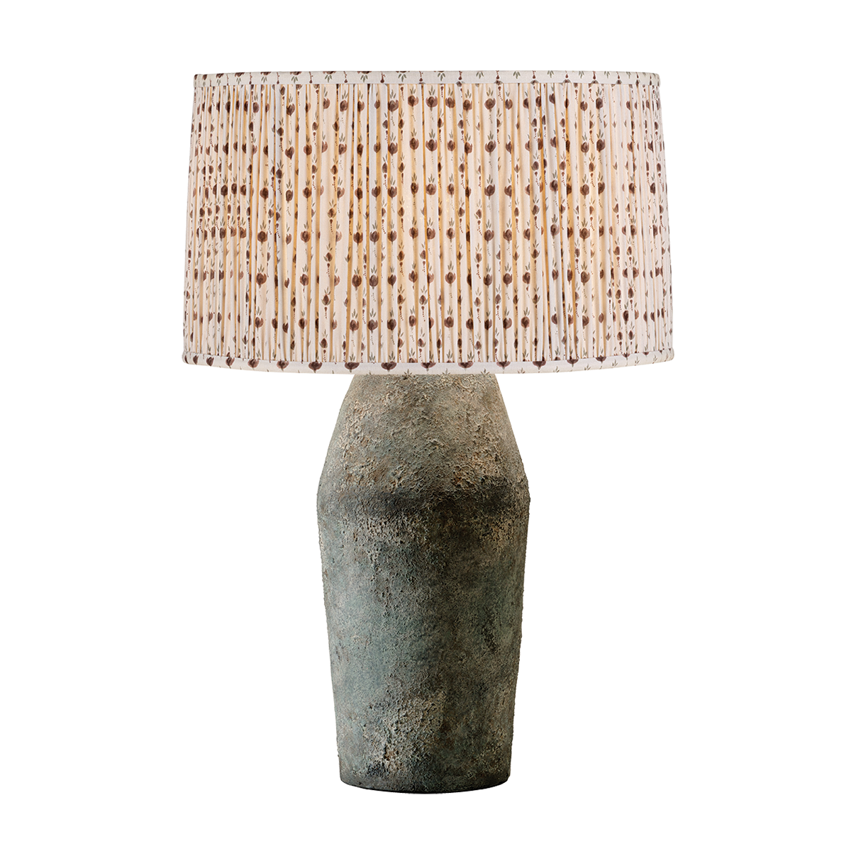Artifact Table Lamp With Primrose Red Shade