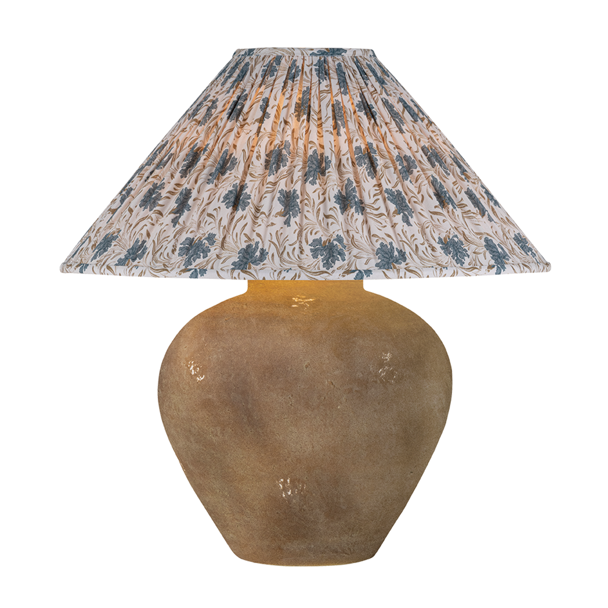 Calabria Table Lamp With Bloom Slate Shade