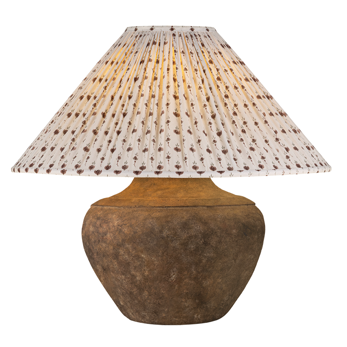 Calabria Table Lamp With Primrose Red Shade
