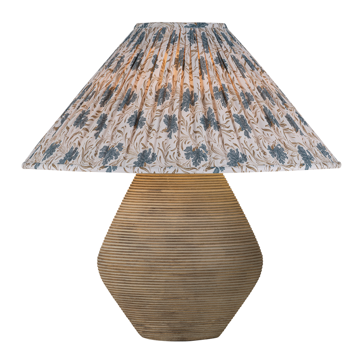 Calabria Table Lamp With Bloom Slate Shade