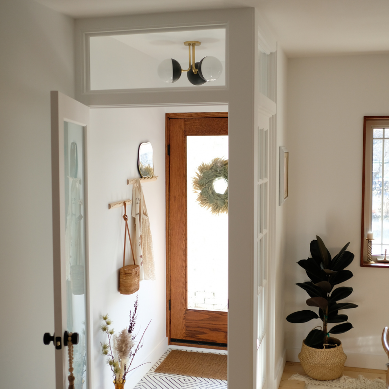 Renee 3 Close-to-Ceiling | AGED BRASS & BLACK